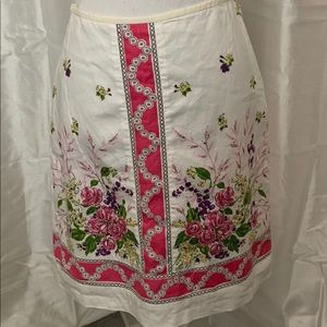 Ann Taylor Loft Linen Skirt.  EUC.  Size 6.